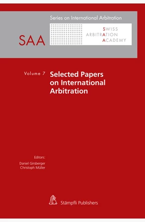 Selected Papers on International Arbitration de 
        
                    Christoph Müller
